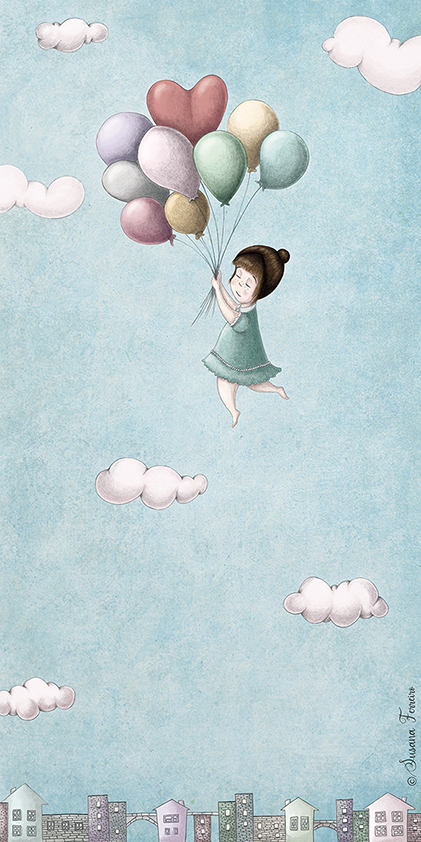 Niña con globos original web